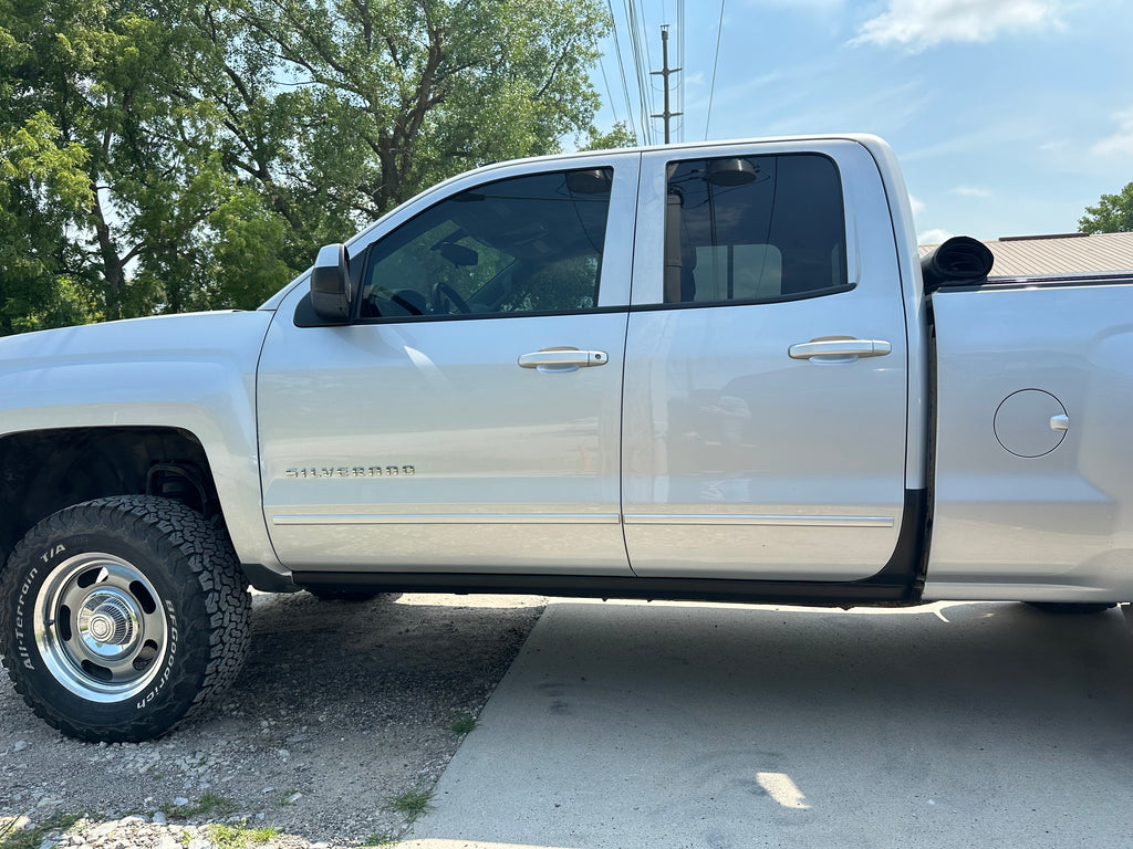 2014-2018 Silverado/Sierra Double Cab, Slip On Rocker Panel + Cab Corner Cover