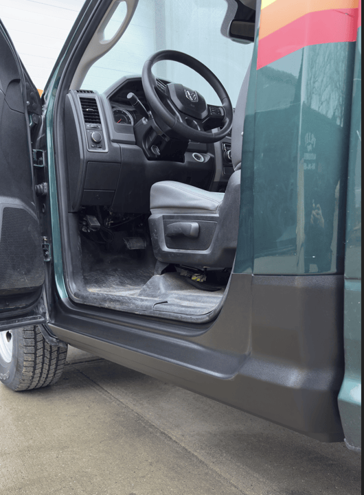 Original Appearance Manufacturing Quick Covers '09-'24 Ram 1500 Single Cab ('19-24 "Classic"), Slip On Rocker Panel + Cab Corner Cover plastic slip on rocker panels