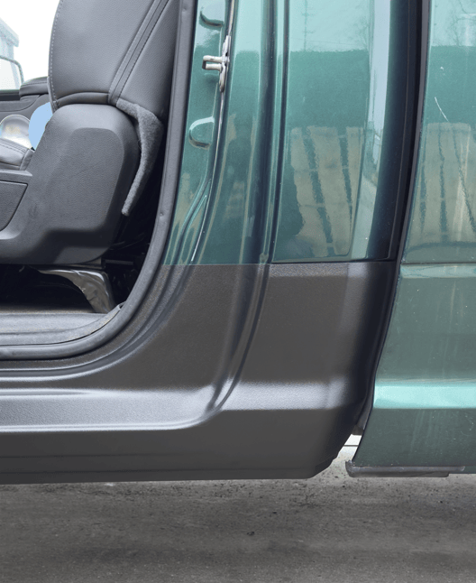 Original Appearance Manufacturing Quick Covers '09-'24 Ram 1500 Single Cab ('19-24 "Classic"), Slip On Rocker Panel + Cab Corner Cover plastic slip on rocker panels