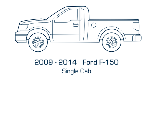 Original Appearance Manufacturing Ford / Mercury 2009-2014 F-150 Single Cab, Slip On Rocker Panel + Cab Corner Cover plastic slip on rocker panels