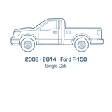 Original Appearance Manufacturing Ford / Mercury 2009-2014 F-150 Single Cab, Slip On Rocker Panel + Cab Corner Cover plastic slip on rocker panels