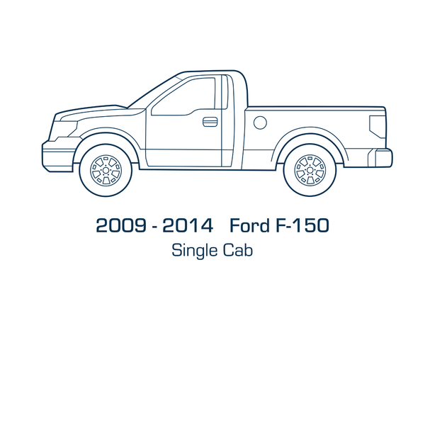Original Appearance Manufacturing Ford / Mercury 2009-2014 F-150 Single Cab, Slip On Rocker Panel + Cab Corner Cover plastic slip on rocker panels