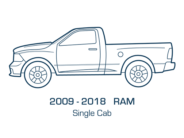 Original Appearance Manufacturing 2009-2024 Ram 1500 Single Cab (2019-2024 "Classic"), Slip On Rocker Panels + Cab Corner Covers plastic slip on rocker panels