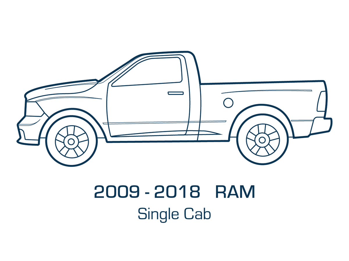 Original Appearance Manufacturing 2009-2024 Ram 1500 Single Cab (2019-2024 "Classic"), Slip On Rocker Panels + Cab Corner Covers plastic slip on rocker panels