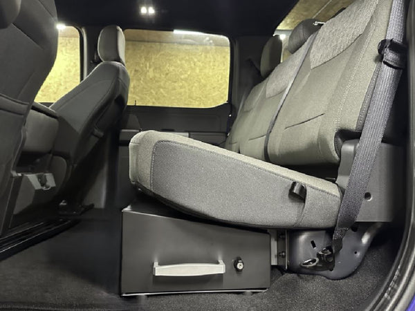 Original Appearance Manufacturing RuK Underseat Drawer 2015-2025 F150 Supercrew/ Super Duty Crew Cab | T_RuK by OAM plastic slip on rocker panels