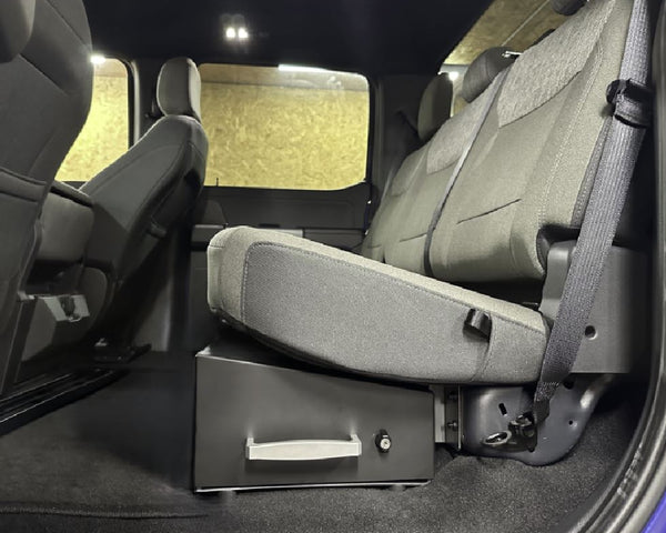 Original Appearance Manufacturing RuK Underseat Drawer 2015-2025 F150 Supercrew/ Super Duty Crew Cab | T_RuK by OAM plastic slip on rocker panels