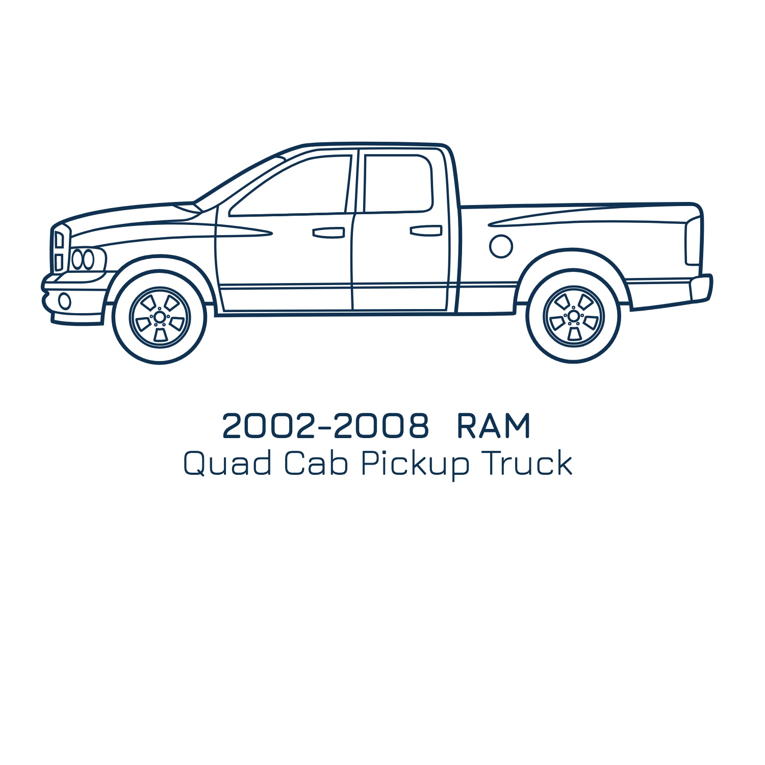 2002-2008 Ram Quad Cab, Slip On Rocker Panel + Cab Corner Cover ...