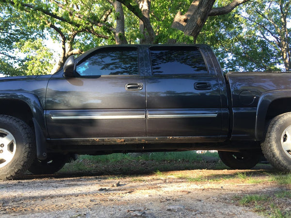 Original Appearance Manufacturing Chevrolet / GMC 1999-2006 Silverado/Sierra Crew Cab, Slip On Rocker Panel + Cab Corner plastic slip on rocker panels