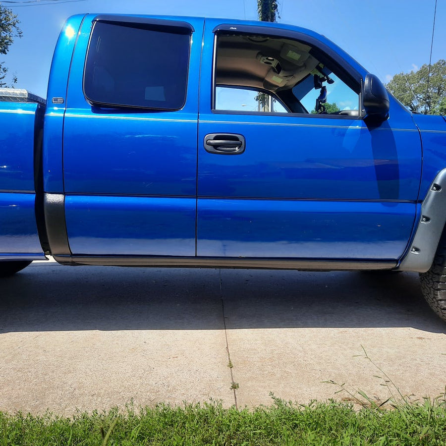 Original Appearance Manufacturing Chevrolet / GMC 1999-2006 Silverado/Sierra Extended Cab 4-Door, Slip On Rocker Panel + Cab Corner Cover plastic slip on rocker panels