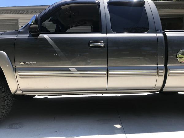 Original Appearance Manufacturing Chevrolet / GMC 1999-2006 Silverado/Sierra Extended Cab 4-Door, Slip On Rocker Panel + Cab Corner Cover plastic slip on rocker panels