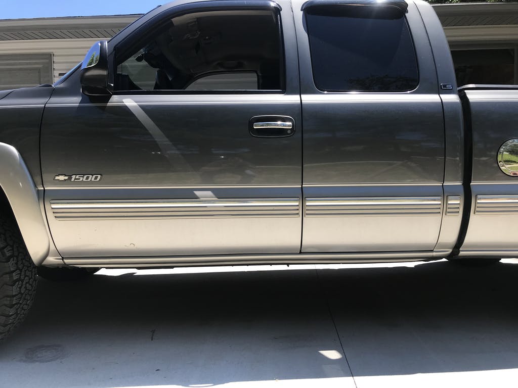 Original Appearance Manufacturing Chevrolet / GMC 1999-2006 Silverado/Sierra Extended Cab 4-Door, Slip On Rocker Panel + Cab Corner Cover plastic slip on rocker panels