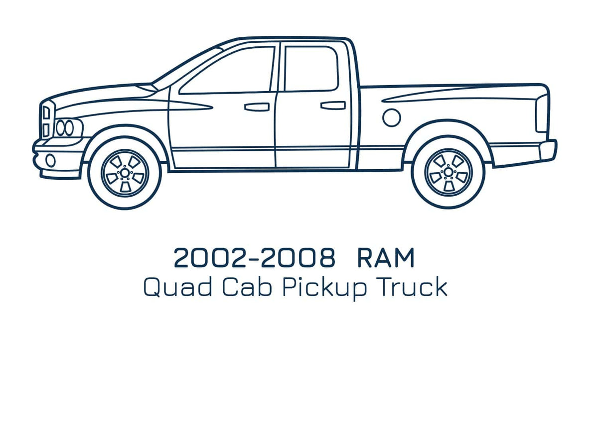 Original Appearance Manufacturing 2002-2008 Ram Quad Cab, Slip On Rocker Panel + Cab Corner Cover plastic slip on rocker panels
