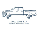 Original Appearance Manufacturing 2002-2008 Ram Quad Cab, Slip On Rocker Panel + Cab Corner Cover plastic slip on rocker panels