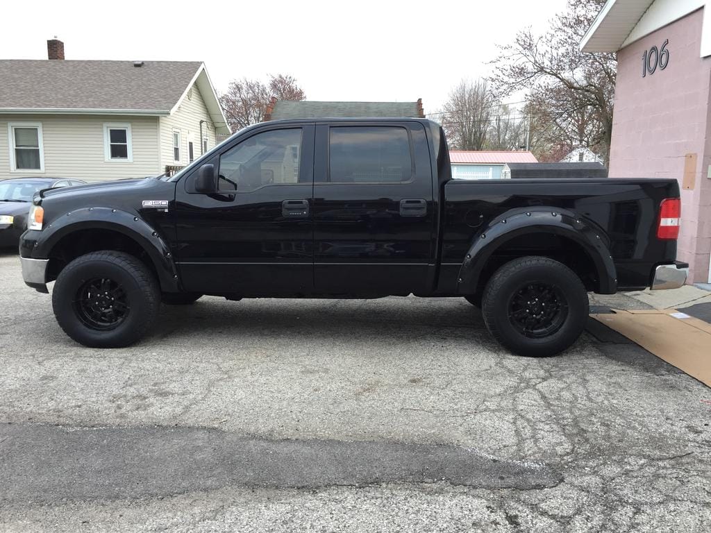 Original Appearance Manufacturing Ford / Mercury 2004-2008 F-150 Crew Cab, Slip On Rocker Panel + Cab Corner Cover plastic slip on rocker panels