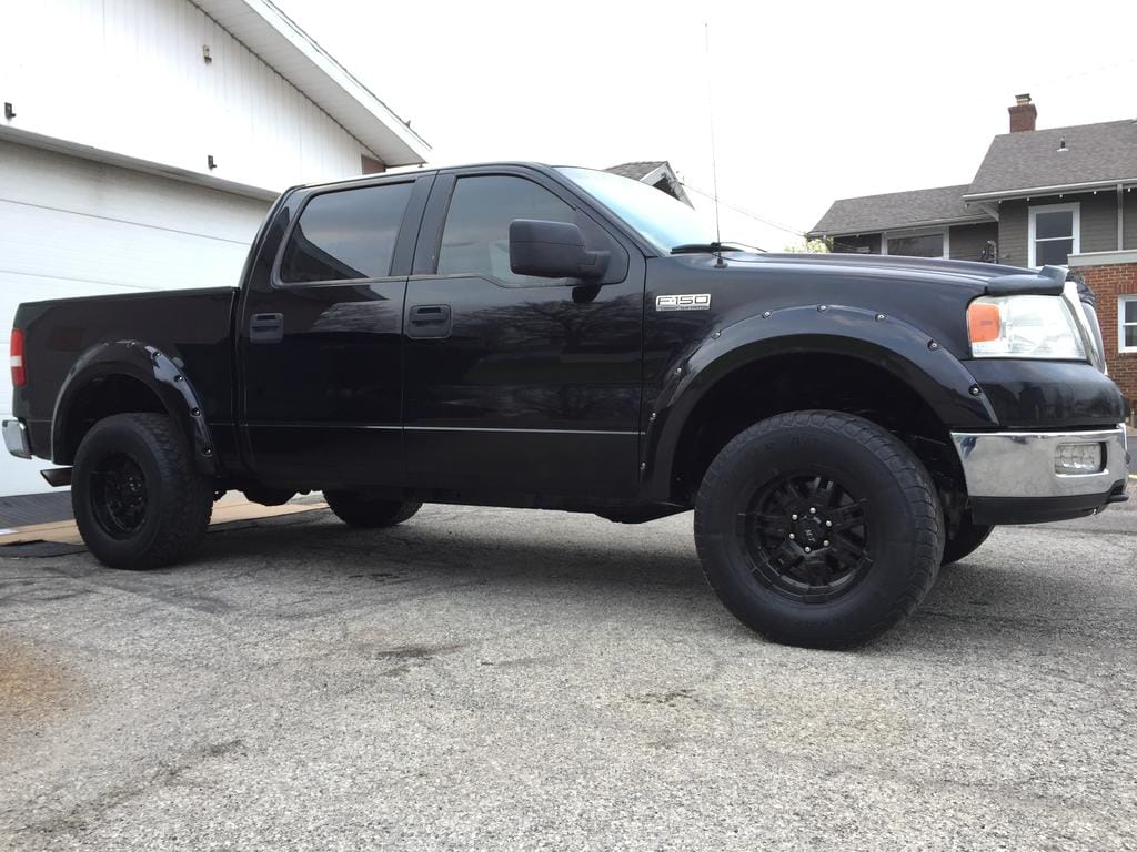 Original Appearance Manufacturing Ford / Mercury 2004-2008 F-150 Crew Cab, Slip On Rocker Panel + Cab Corner Cover plastic slip on rocker panels
