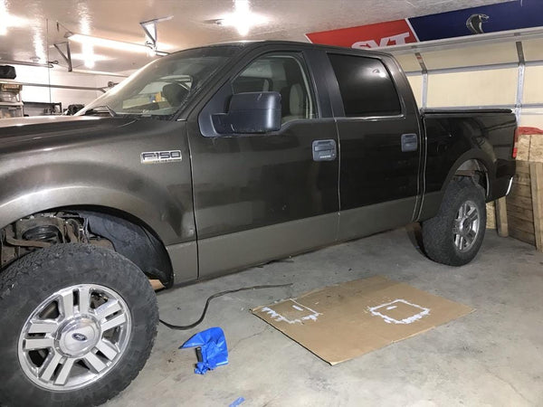 Original Appearance Manufacturing Ford / Mercury 2004-2008 F-150 Crew Cab, Slip On Rocker Panel + Cab Corner Cover plastic slip on rocker panels