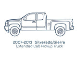 Original Appearance Manufacturing Chevrolet / GMC 2007-2013 Silverado/Sierra Extended Cab, Slip On Rocker Panels + Cab Corner Covers plastic slip on rocker panels