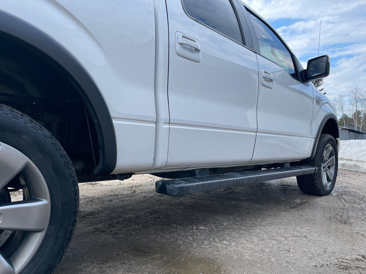 Original Appearance Manufacturing Ford / Mercury 2009-2014 F-150 SuperCrew Cab, Slip On Rocker Panel + Cab Corner Cover plastic slip on rocker panels