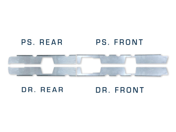 Original Appearance Manufacturing Quick Brackets For Inner Rockers- 1999-2018 Silverado/ Sierra Crew Cab plastic slip on rocker panels