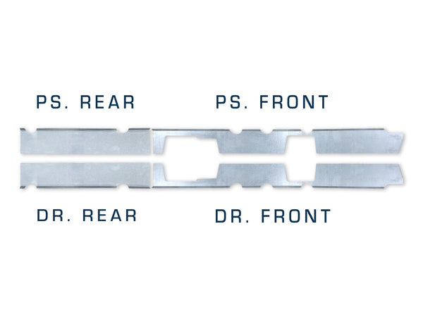 Original Appearance Manufacturing Quick Brackets For Inner Rockers- 1999-2018 Silverado/ Sierra Extended & Double Cab plastic slip on rocker panels