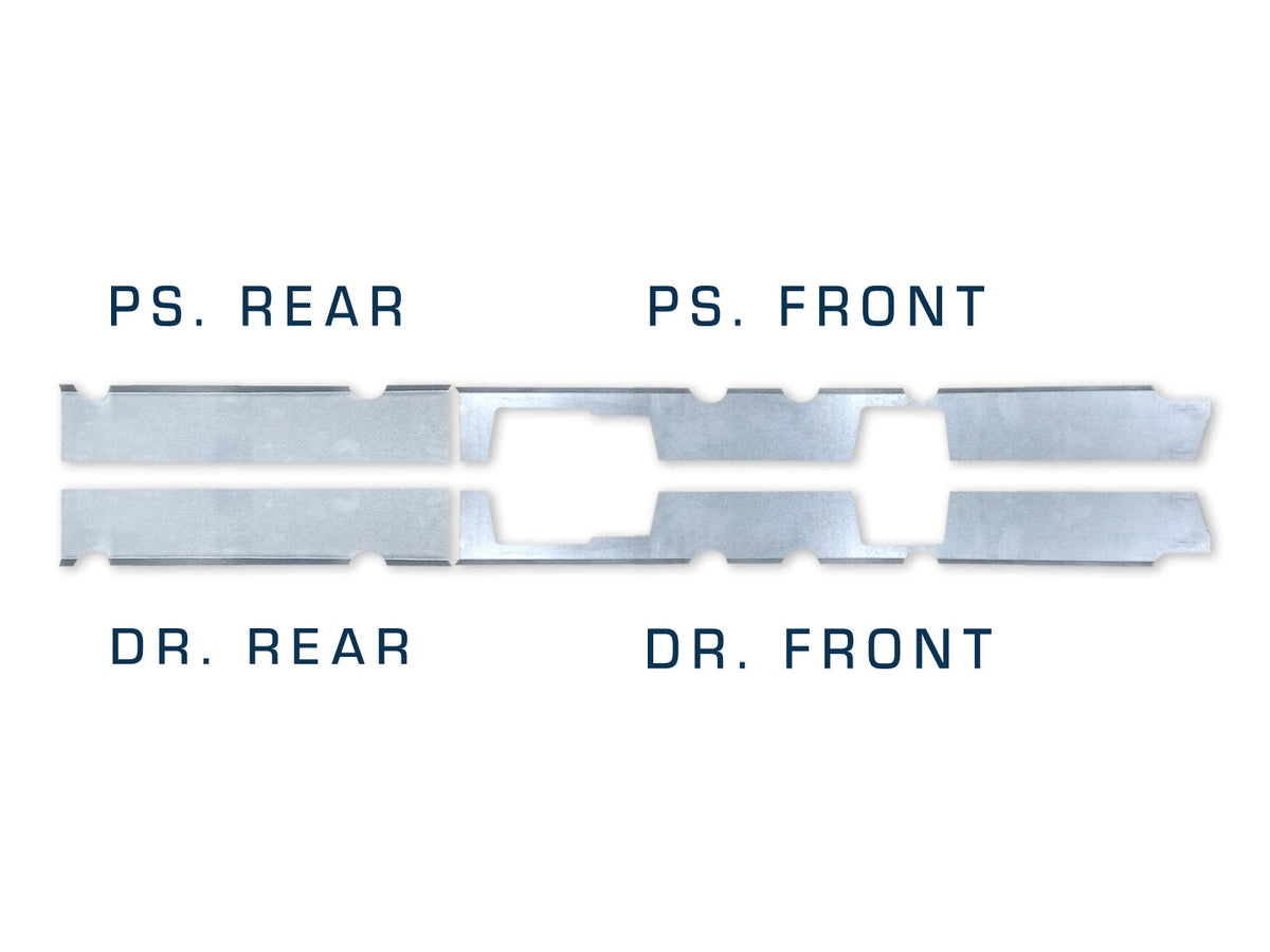 Original Appearance Manufacturing Quick Brackets For Inner Rockers- 1999-2018 Silverado/ Sierra Extended & Double Cab plastic slip on rocker panels